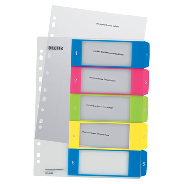 LEITZ Register PP WOW A4+ 12410000 multicolor 1-5