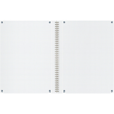 OXFORD Quaderno a spirale Origins A4+ 400150006 nero, quadri 5mm 70 fogli