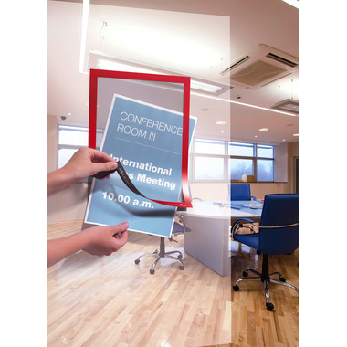 DURABLE Sichtfenster Duraframe 487203 rot, selbstklebend 2 Stk.