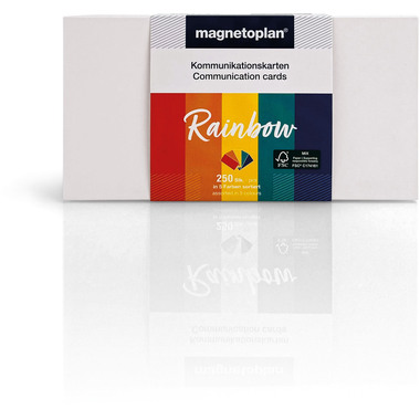 MAGNETOPLAN Kommunikations-Karten 20x10cm 112501540 Set rainbow, ass. 250 Stück