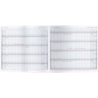 BIELLA Planer Berlin 2027 853560000027U 6M/1S Ersatz ML 8.7x15.3cm