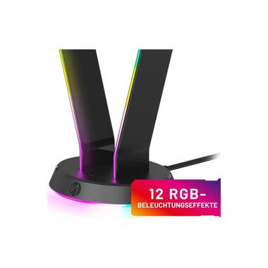 Stealth Gaming Headphones & Headset Holder Light-Up Black