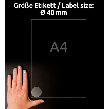 AVERY ZWECKFORM Etiketten A4 L7780-25 transparent 600 Stück