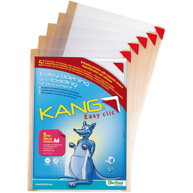 TARIFOLD Buste T-View A4 194770 bianco 5 pezzi