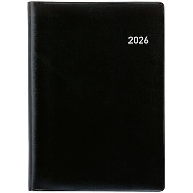 BIELLA Agenda Glasgow 2026 855312020026U 1M/2P nero ML 10x13.9cm
