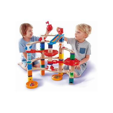 Hape Marble Run Quadrilla Super Spiral Castle & Final Sprint