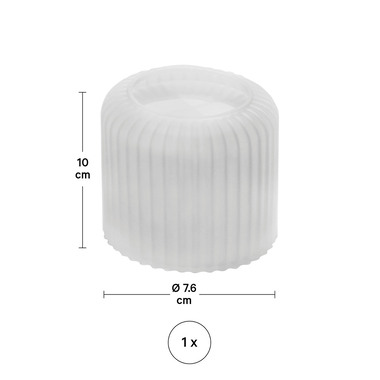 I AM CREATIVE Silikon Giessform 1704.21 Dose mit Deckel, geriffelt