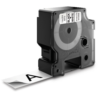 DYMO Schriftband D1 schwarz/weiss S0720930 24mm/7m