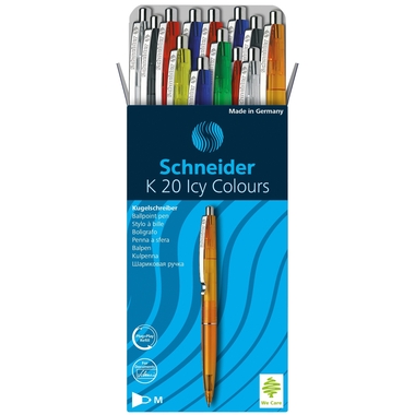 SCHNEIDER Kugelschreiber K20 ICY 004689 ass., 20 Stück