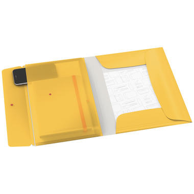 LEITZ Gummibandmappe COSY A4 4619-00-19 gelb, PP