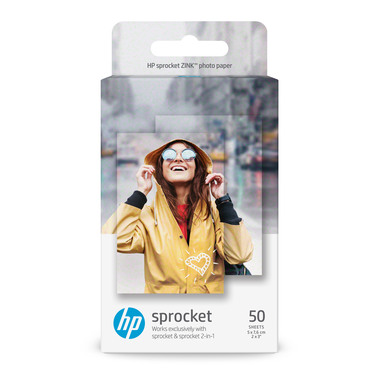 HP ZINK Photo Paper 5x7,6 cm HPIZ2X350 Sticky-Backed 50 Blatt