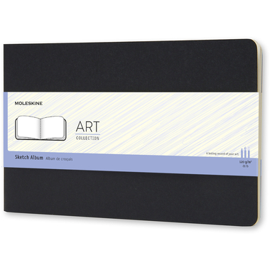 MOLESKINE Sketchblock A5 336-4 en blanc noir