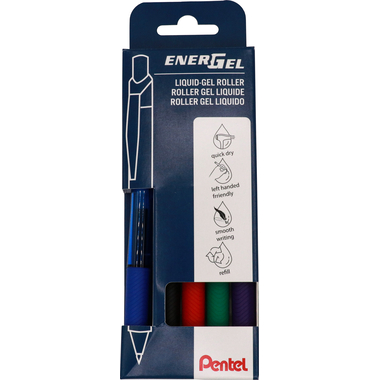 PENTEL Roller EnerGel X 0.7mm BL107-5 5-farbig ass.