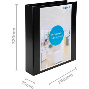 BIELLA Ringbuch Creative XL#2 7cm 44344502U 4 Ringe schwarz A4+