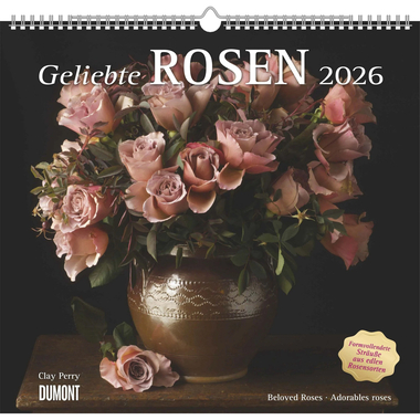 DUMONT Calendrier 2026 260373 Roses ML 38x35.5cm