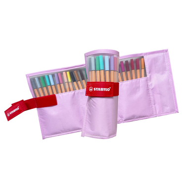 STABILO Rollerset point 88 0.4mm 8825-08-04CH 25 colori ass. rosa pastello