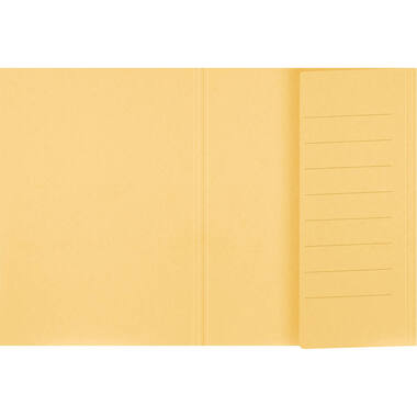 BIELLA Einlagemappe m. Klappe A4 25040120U gelb 240g/m2 50 Stück