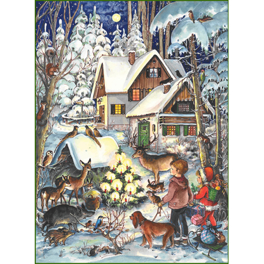SELLMER Adventskalender 800 805 Winter bei den Tieren