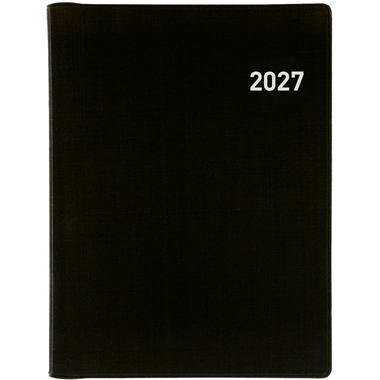 BIELLA Agenda Memento Wire-O 2027 858673020027U 1S/2P nero ML 10.1x14.2cm
