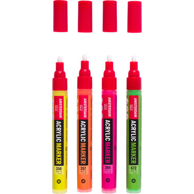 AMSTERDAM Acrylmarker Reflex 4mm 17519003 assortiert 4 Stück