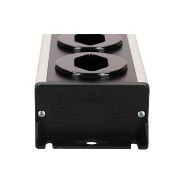 Max Hauri Steckdosenleiste Power Line 8x Typ 13 Grau/Schwarz