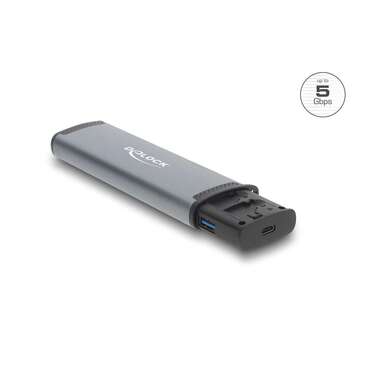 Delock Lettore di Schede Esterno USB-C 5 Gbps per SD e Micro SD