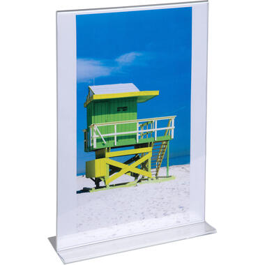 EXACOMPTA Présentoir de table A4 84158D transparent, forme T haut