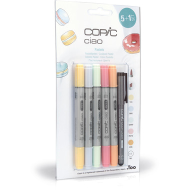 COPIC Marker Ciao 22075555 5+1 Set Pastels