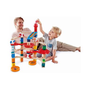 Hape Marble Run Quadrilla Super Spiral Castle & Final Sprint
