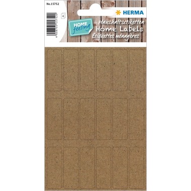 HERMA Etiketten Home 12x34mm 15752 aus Silphie-Papier 72 Stück
