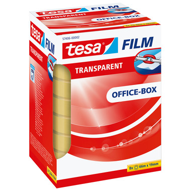 TESA Klebeband transp.Box 66mx19mm 574060000 8 Stk.