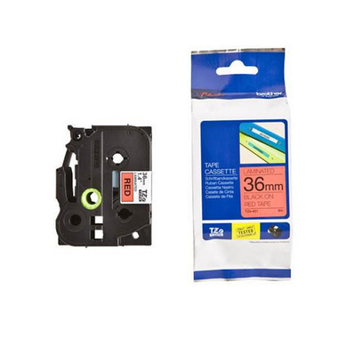 PTOUCH Nastro, plastific. nero/rosso TZe-461 PT-3600 36 mm