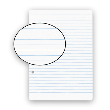 BIELLA Einlageblätter A5 45052100U weiss,liniert, 2-Loch 100Bl.