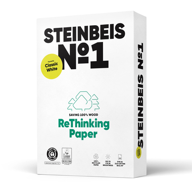 STEINBEIS No.1 Carta per copie A3 88334294 80g, recycling 500 fogli