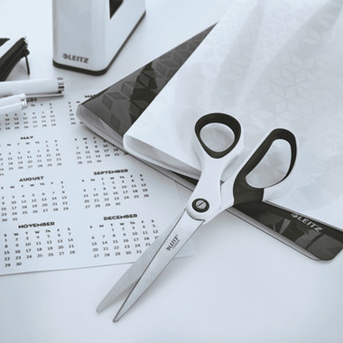 LEITZ Titan Schere WOW 53192001 weiss/grau 20.5cm