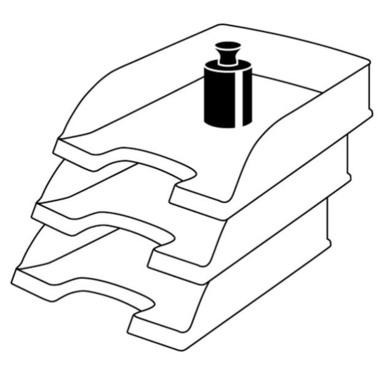 LEITZ Briefkorb Plus A4 52270056 grün frost