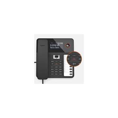 Telefono da tavolo Gigaset DESK 800A Nero