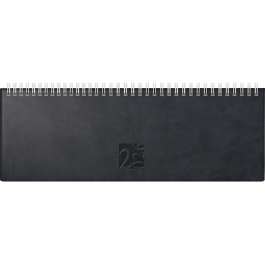 RIDOIDE Pultkalender AC-Terminer 2026 7031702906.26 1W/2S schwarz ML 30.7x10.5cm