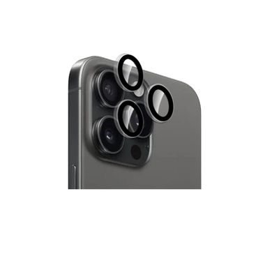 Vetro Temperato Protettivo individuale per lenti iPhone 15 Pro e 15 Pro Max | Puro