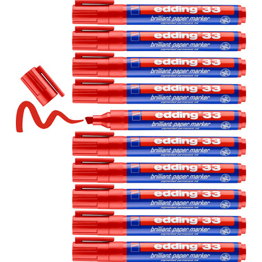 EDDING Permanent Marker 33 33-2 rot