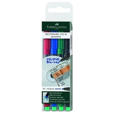 FABER-CASTELL OHP MULTIMARK M 152504 4-farbig ass. permanent