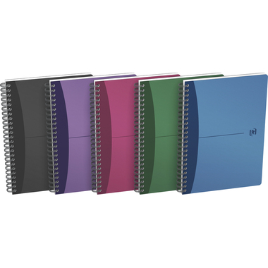 OXFORD Spiralheft Office A5 100104341 ass., kariert 5mm 90 Blatt