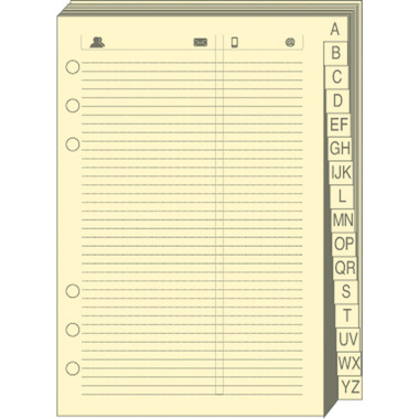 QUO-VADIS Timer 14 Telefonregister 720005Q liniert 8x12cm