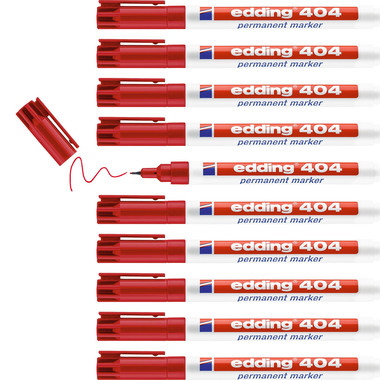EDDING Permanent Marker 404 404-2 rot