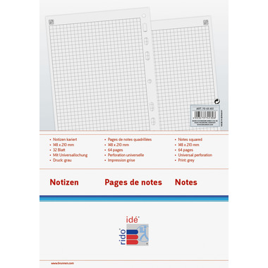 RIDOIDE Timing 2 Notizen kariert 7066451.26 32 Blatt 9.3x17.2cm
