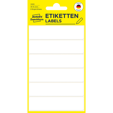 AVERY ZWECKFORM Etichette 76×19mm 3080 bianco 36 pezzi