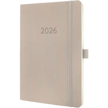 CONCEPTUM Wochenkalender 2026 C2630 1W/2S taupe 21x13.5cm
