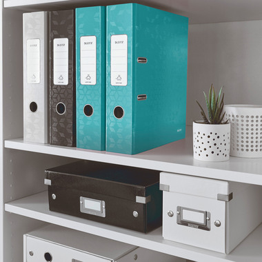LEITZ Ordner WOW 180° 8cm 10050051 eisblau A4
