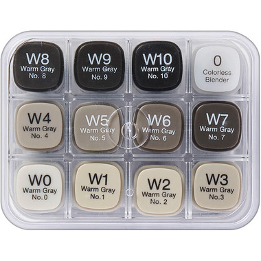 COPIC Marker Classic 20075154 grey-Set WG, 12 pz.