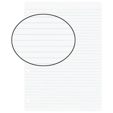 BIELLA Einlageblatt 45044100U weiss,liniert, 4 Loch 100 Bl.